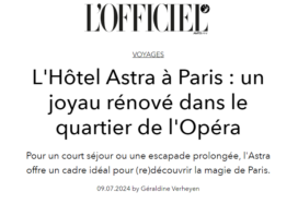 Lofficiel-page-de-garde-272x187 L'Officiel / HOTEL ASTRA Press Presse 